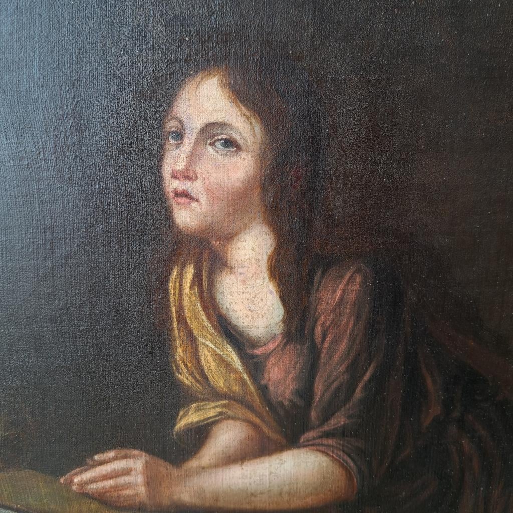 Peinture tableau huile sur toile ancienne, Antiquités & Art, Enlèvement