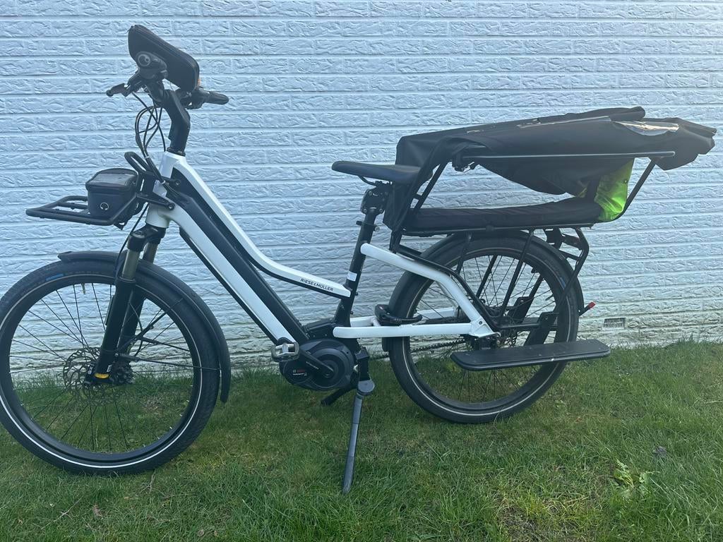 longtail R&M multicharger mixte GT, Fietsen en Brommers, Ophalen, Zo goed als nieuw, 50 km per accu of meer, Riese & Müller