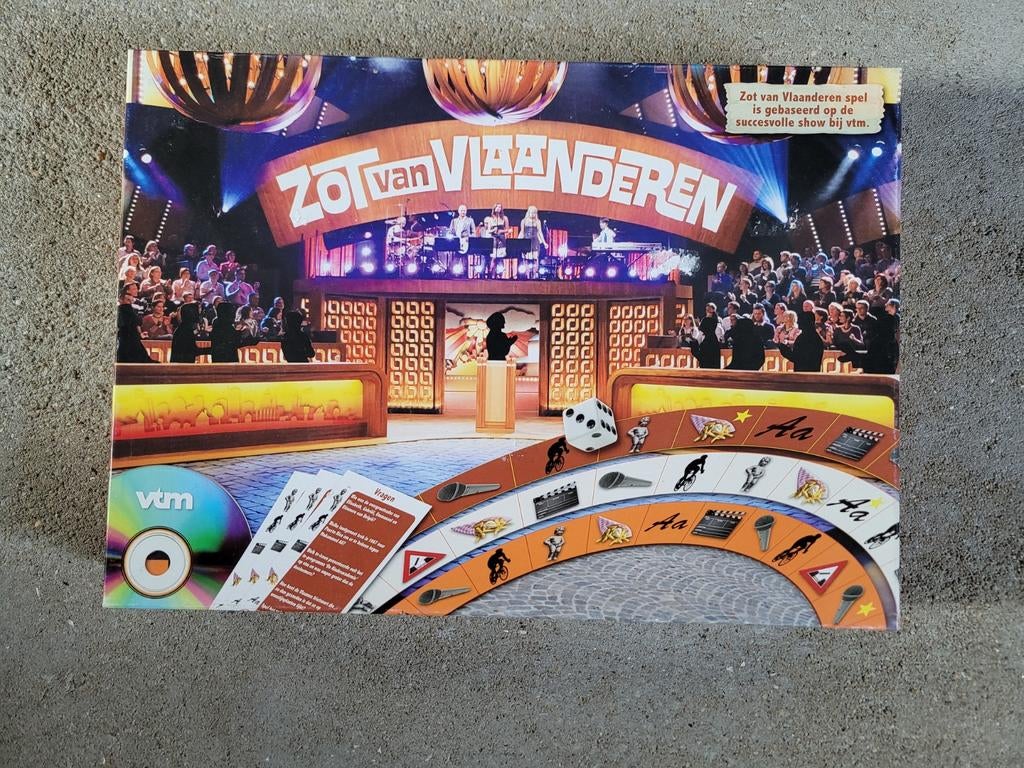 Gezelschapsspel 'Zot van Vlaanderen', Hobby en Vrije tijd, Gezelschapsspellen | Bordspellen, Zo goed als nieuw, Ophalen