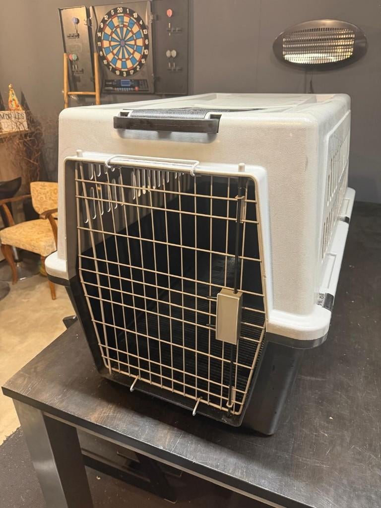 Ferplast Atlas 60 Bench grote hond, Dieren en Toebehoren, Hondenbenches, Ophalen, Zo goed als nieuw