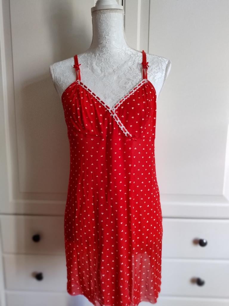 Nuisette transparente rouge L, Sans marque, Envoi, Rouge, Vêtements de nuit