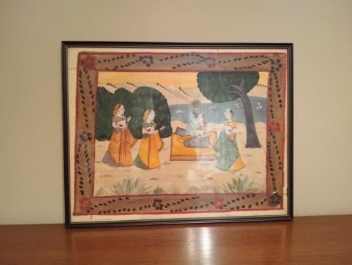 Indische schilderij, Antiek en Kunst, Ophalen of Verzenden