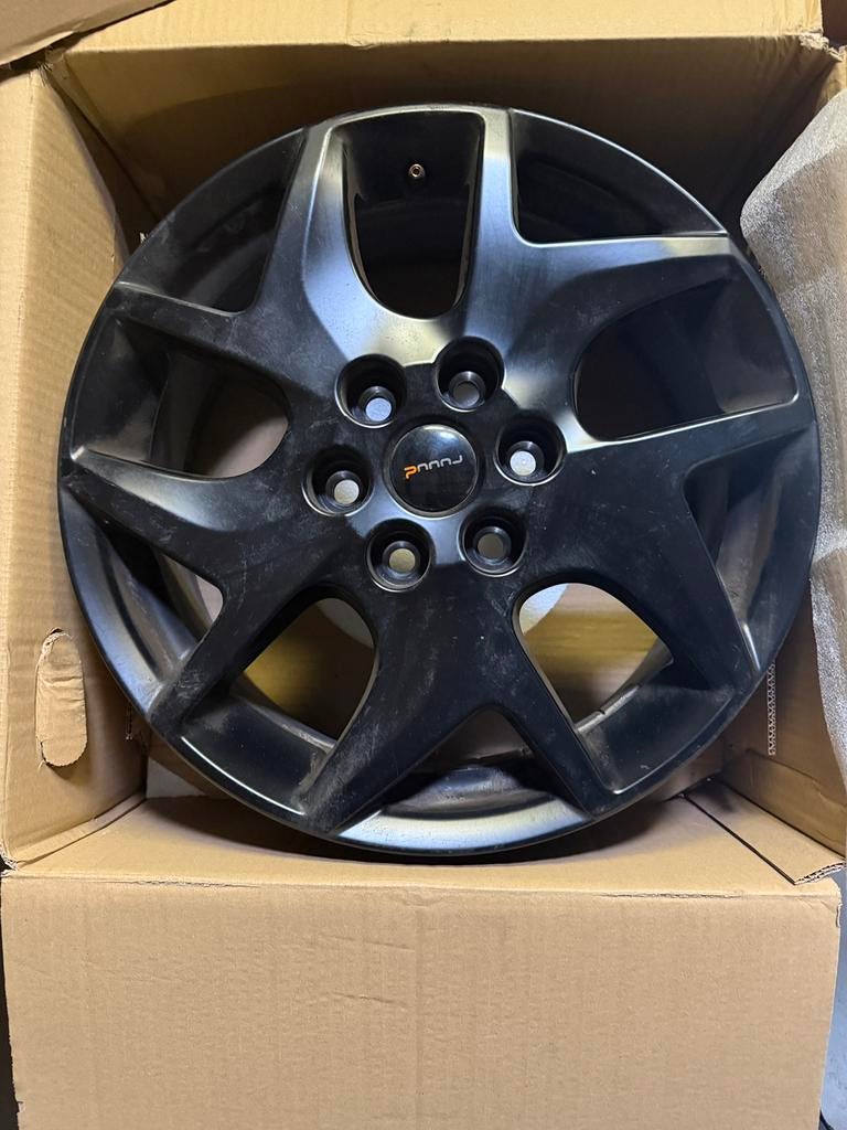 4 jantes alliage noir 17 pouce, Autos : Pièces & Accessoires, Pneus & Jantes, Enlèvement, Neuf, 17 pouces, Jante(s)