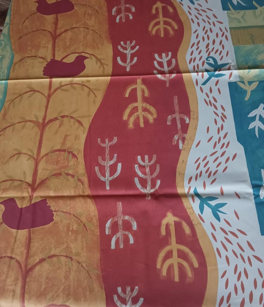 Tissu Heytens neuf, motif colombes, 12 m., Hobby & Loisirs créatifs, Enlèvement ou Envoi, Coton