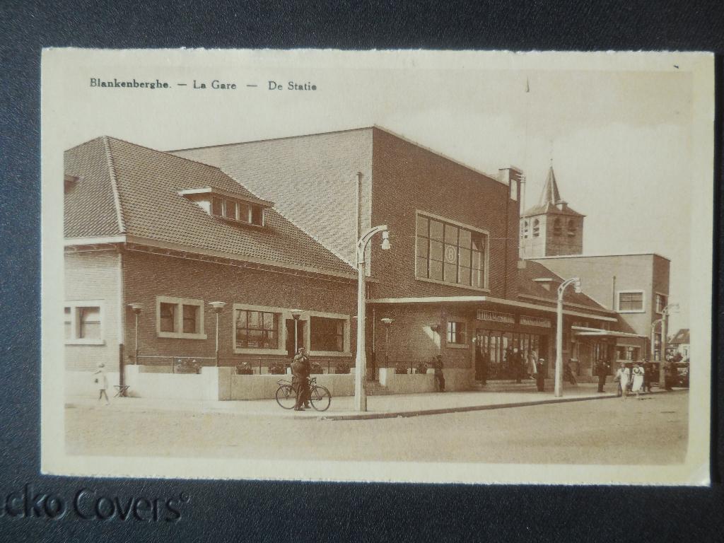 postkaart Blankenberge De Statie, Verzenden, 1940 tot 1960, Ongelopen, West-Vlaanderen