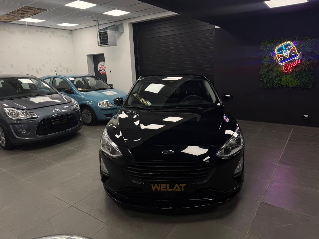FORD FOCUS SPORT 2019 BENZINE TURBO 104.000 KM TOP STAAT, Achat, Euro 6, Entreprise, Noir