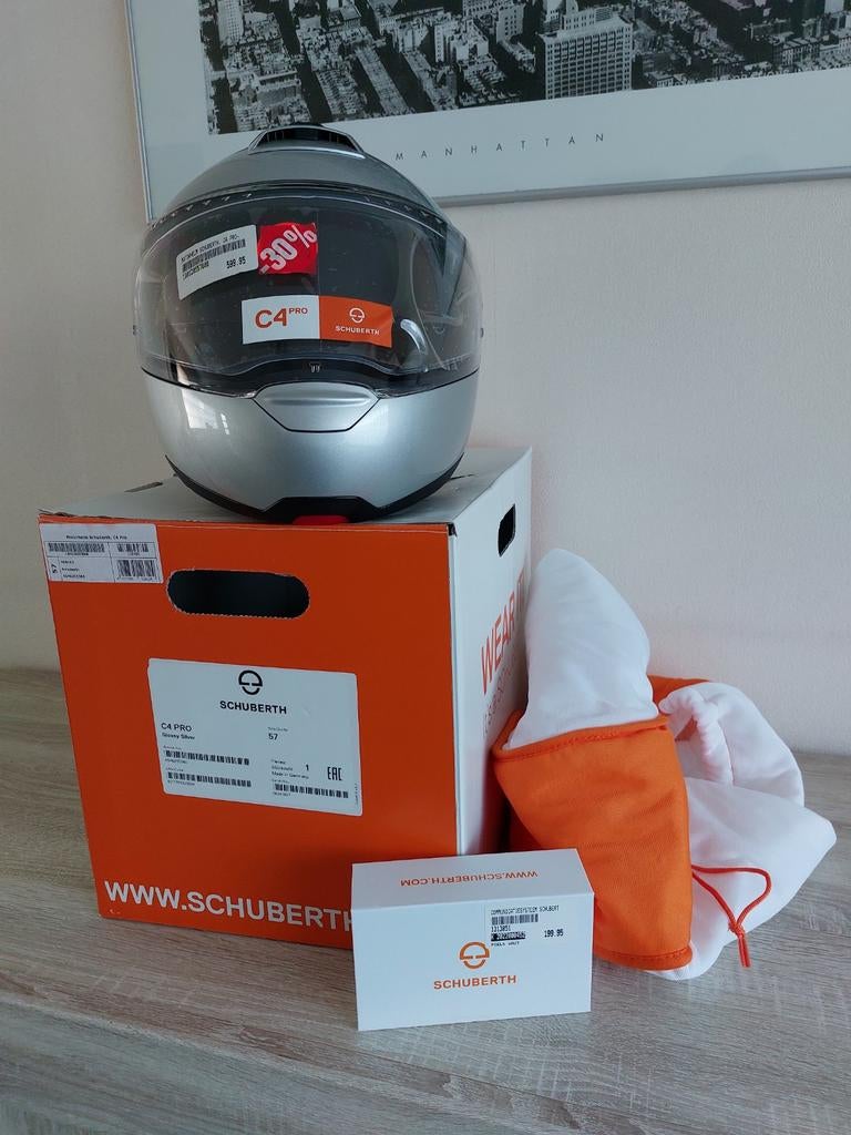 Schuberth Systeemhelm C4 Pro met communicatiesysteem - NIEUW, Motos, Autres marques, Enlèvement ou Envoi, Neuf, avec ticket, Casque système