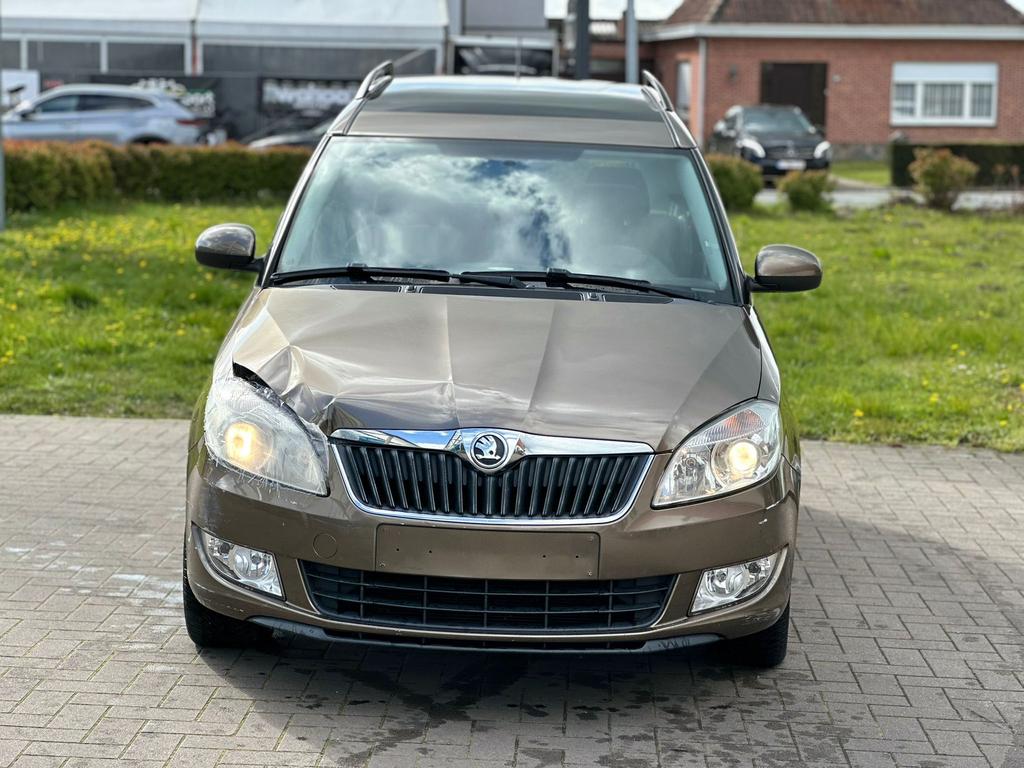 Skoda roomster 1.2 Diesel, Auto's, Stof, Zwart, Bruin, Roomster