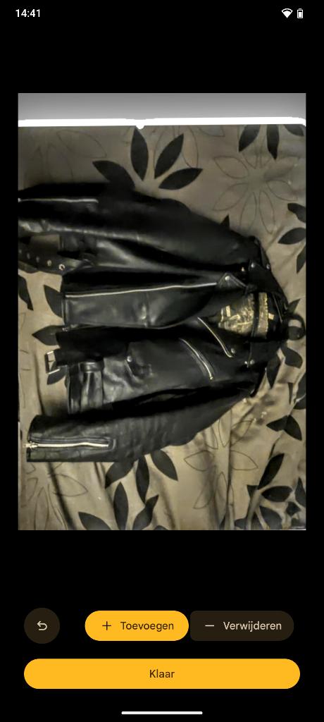 Vintage lederen motor jas, Ophalen, Tweedehands, Heren, Jas | leer