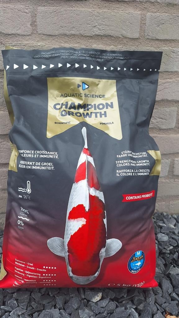 Sac de 5kg de nourriture aquatic science Champion Growth, Ophalen