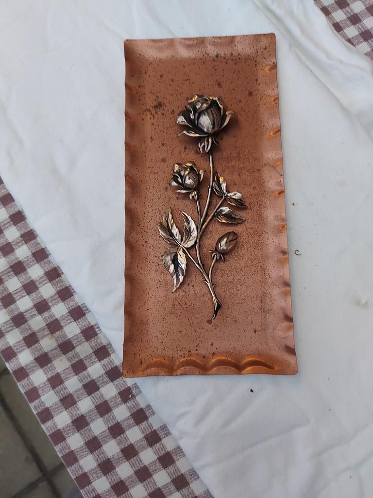 Koperen wandplaat, Ophalen of Verzenden