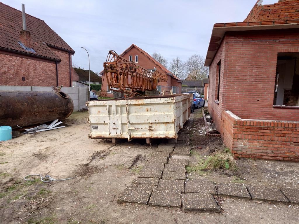 LVC haak container 15m³, Doe-het-zelf en Bouw, Ophalen