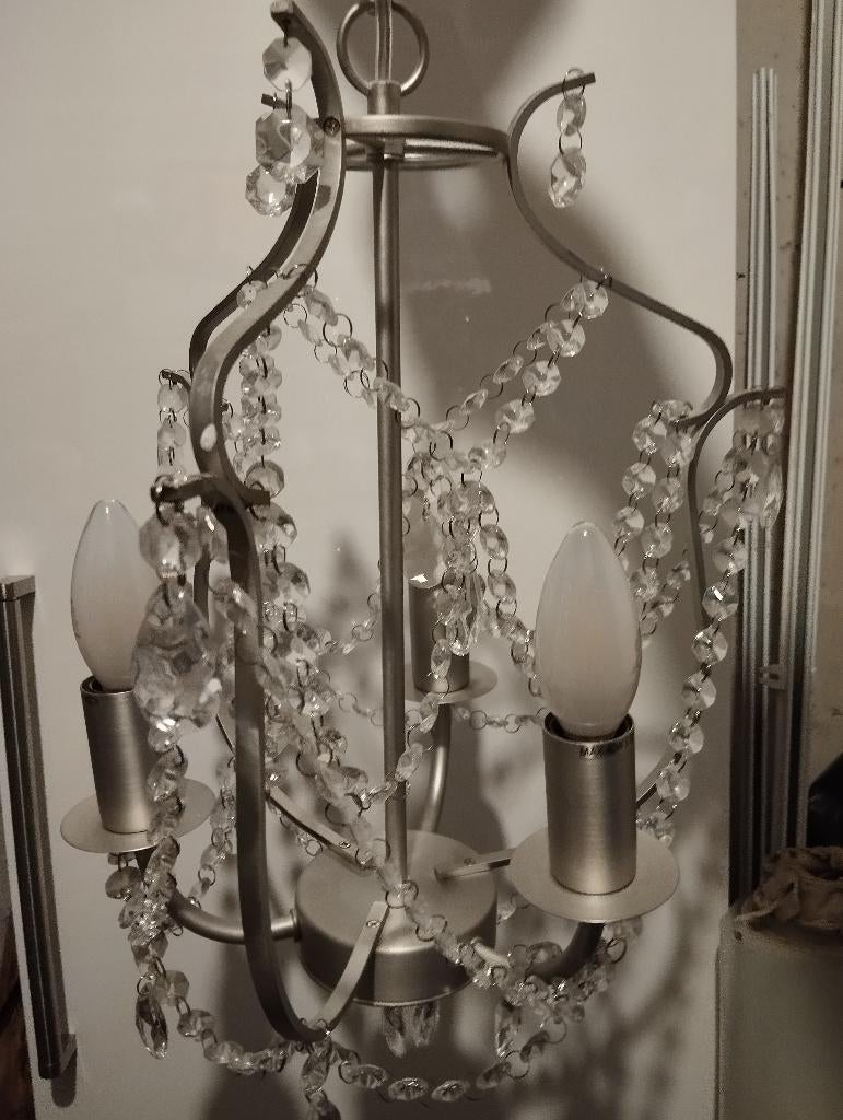 hanglamp ikea, Huis en Inrichting, Lampen | Hanglampen, Ophalen, Landelijk / klassiek, Zo goed als nieuw, Glas