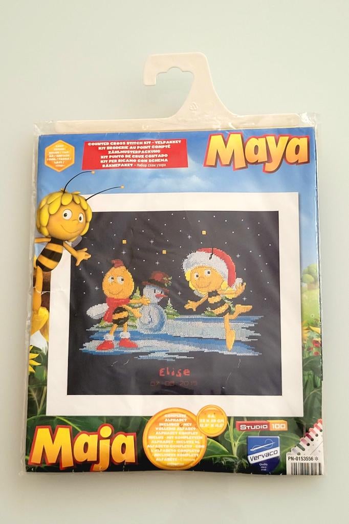 Vervaco "Maya de bij" Cross stitch kit Borduurpakket nieuw, Ophalen, Nieuw, Handborduren, Borduurpakket