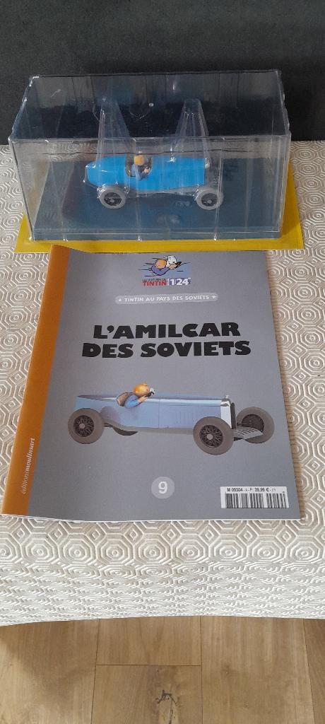 VOITURE TINTIN HACHETTE 1/24 EME L AMILCAR DES SOVIETS, Enlèvement ou Envoi, Comme neuf