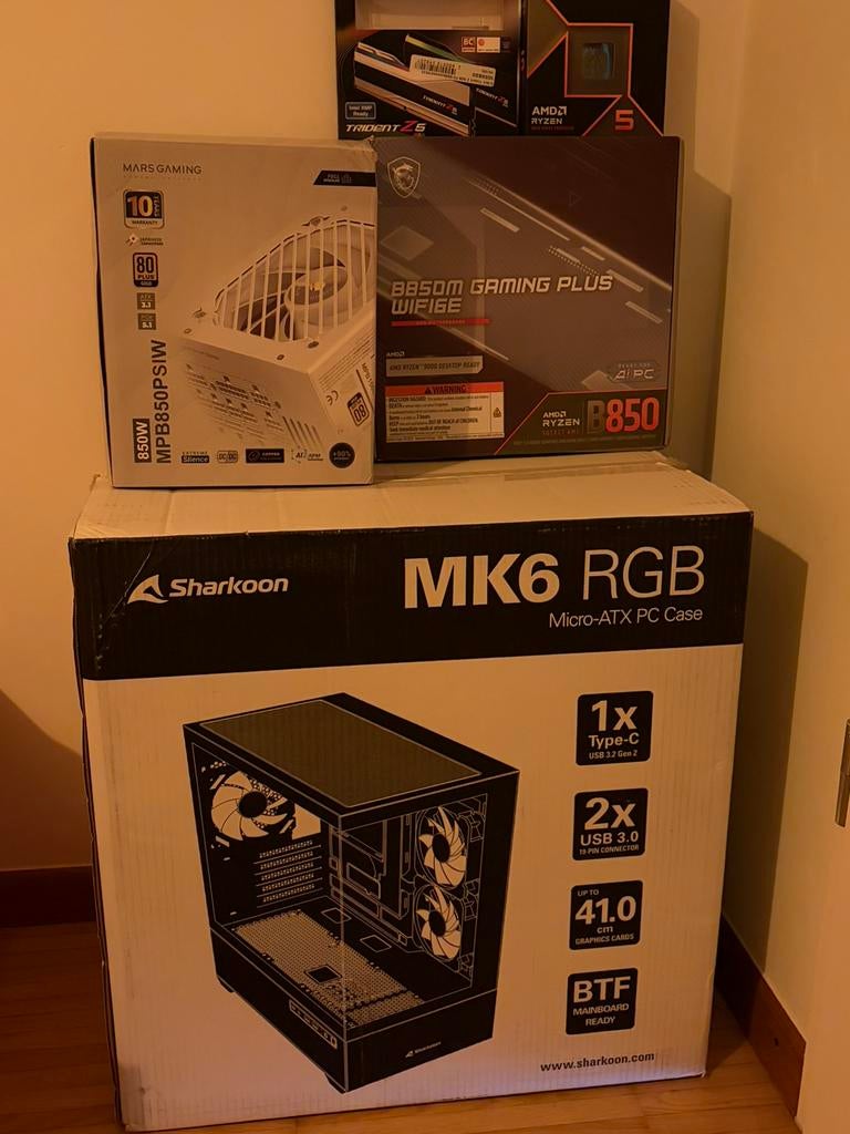 Gaming PC RX 9070 XT, R5 9600X, 32GB DDR5 6600Mhz, 1TB SSD, Computers en Software, Desktop Pc's, 32 GB, Virtual Reality, Nieuw