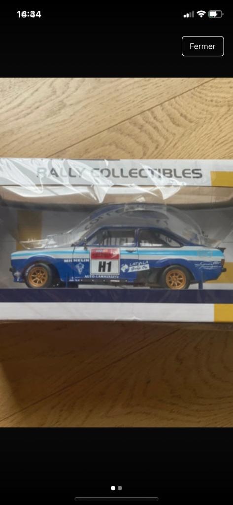Voiture collection Ford escort MK2, Hobby en Vrije tijd, Modelauto's | 1:18, Ophalen of Verzenden, Nieuw, Auto