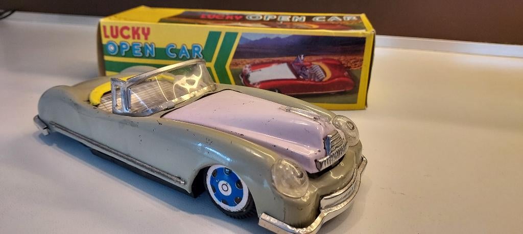 uitverkoop oude speelgoedauto "Open Lucky Car",  nu 14 euro, Antiek en Kunst, Verzenden