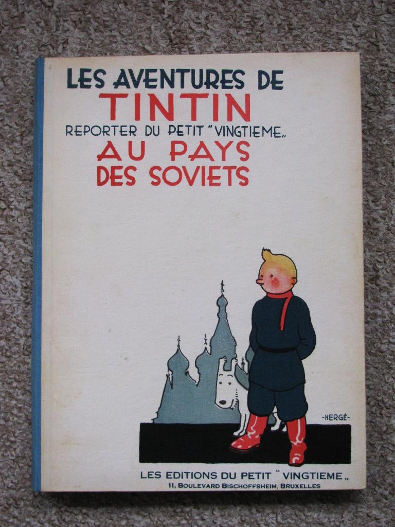 Tintin au Pays des Soviets - hardcover 1980 - nr 312 van 400, Enlèvement ou Envoi, Une BD, Comme neuf, Herge