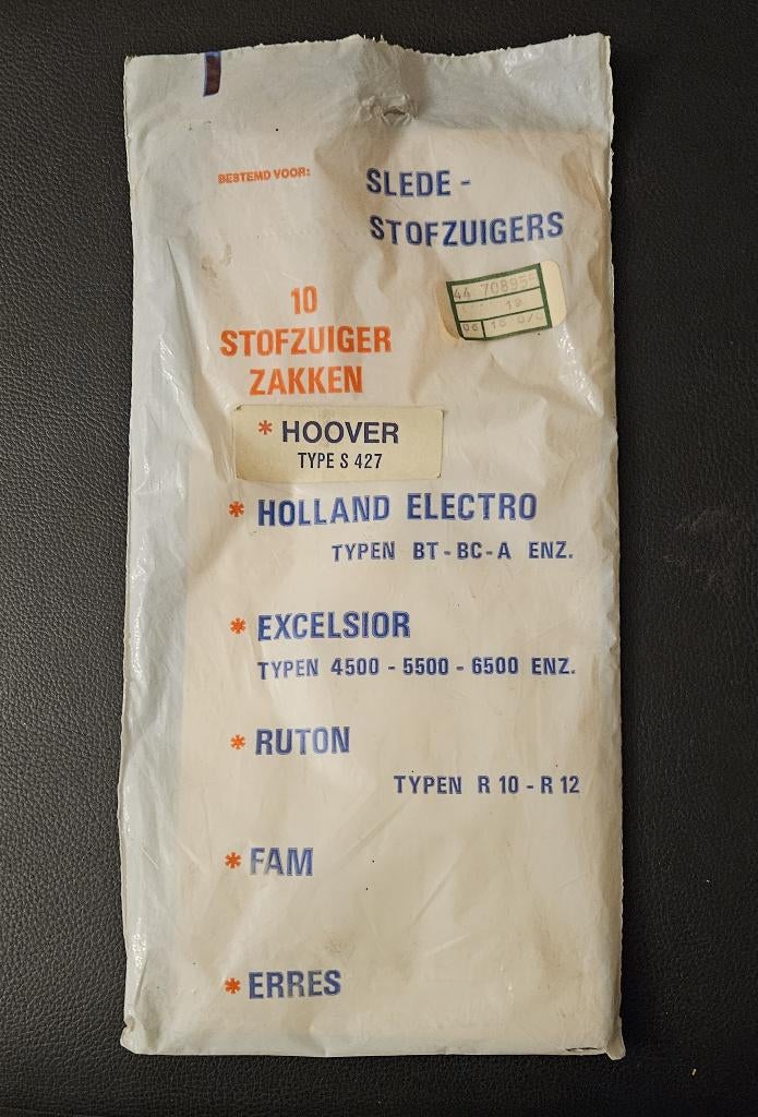Stofzuigerzakken Hoover Type S 427, Enlèvement, Neuf, Aspirateur