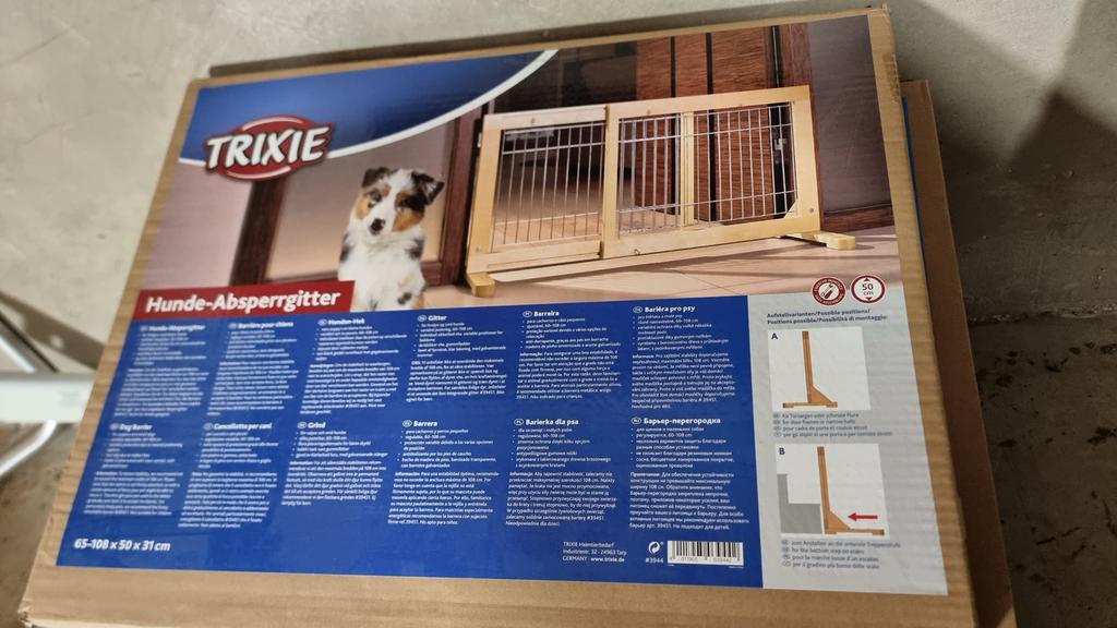 Barrière pour animaux extensible 65 à 108cm x 50cm, Animaux & Accessoires, Enlèvement, Neuf