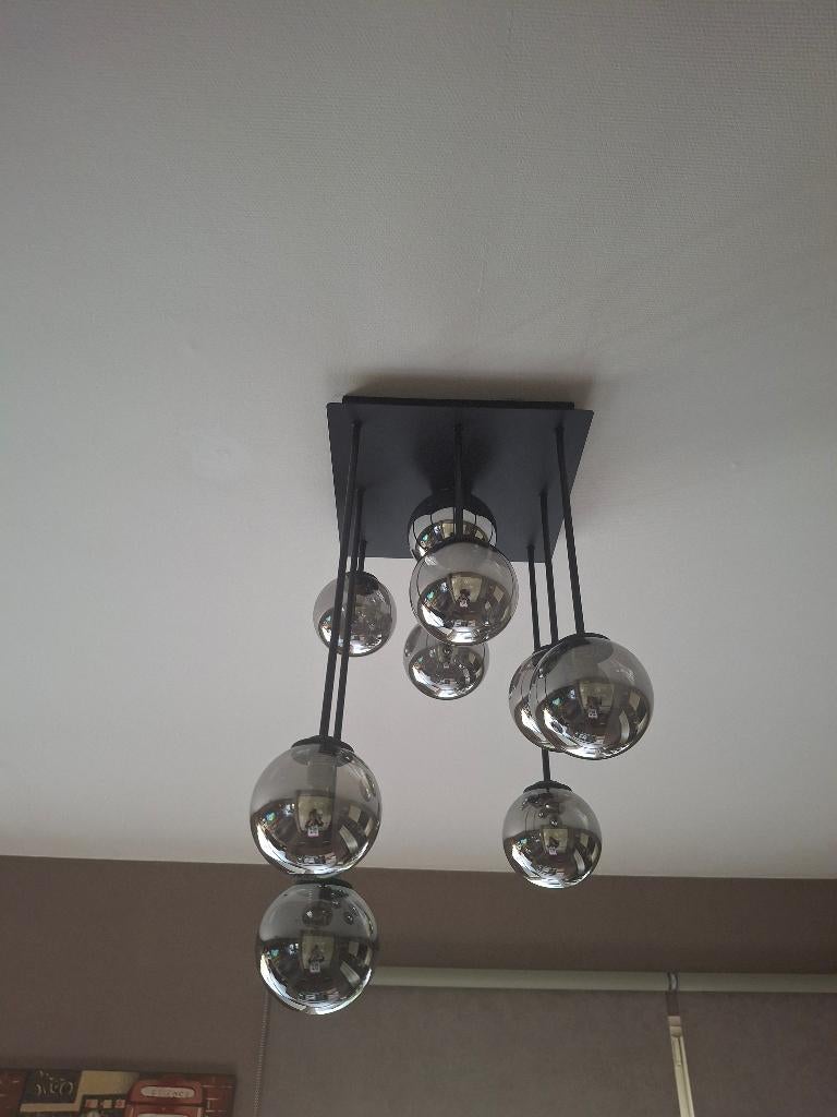 Verlichting in metaal en glas, Ophalen, Zo goed als nieuw, Glas, Modern