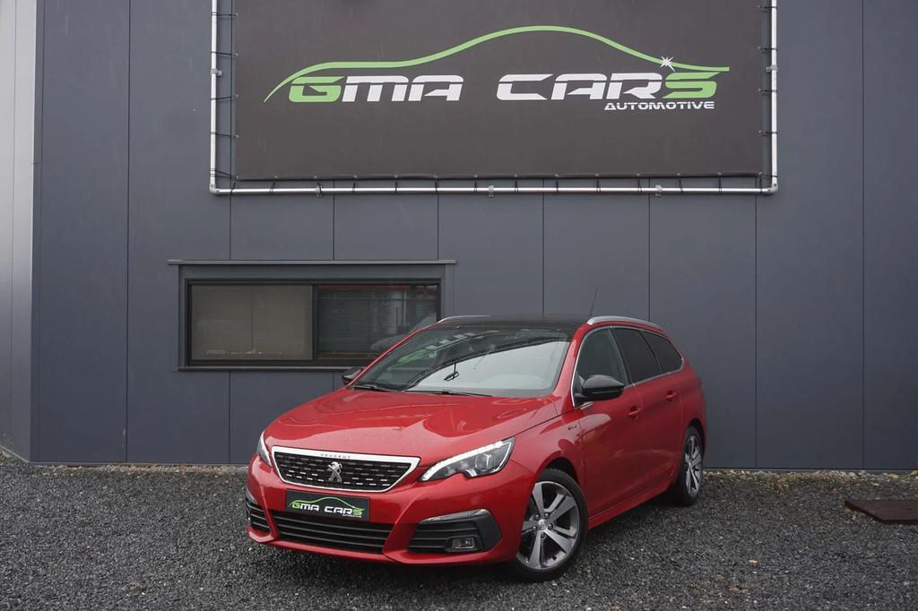 Peugeot 308 SW 1.6 BlueHDi GT Line Automaat-Nav-Pano-Garanti, Autos, Rouge, Achat, Entreprise, Noir