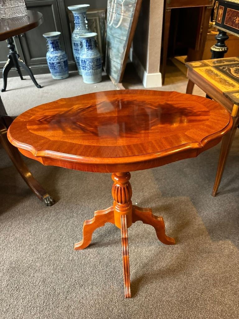 Vintage Franse wijntafel / bijzettafel – ca. 1950–1960, Antiek en Kunst, Ophalen of Verzenden