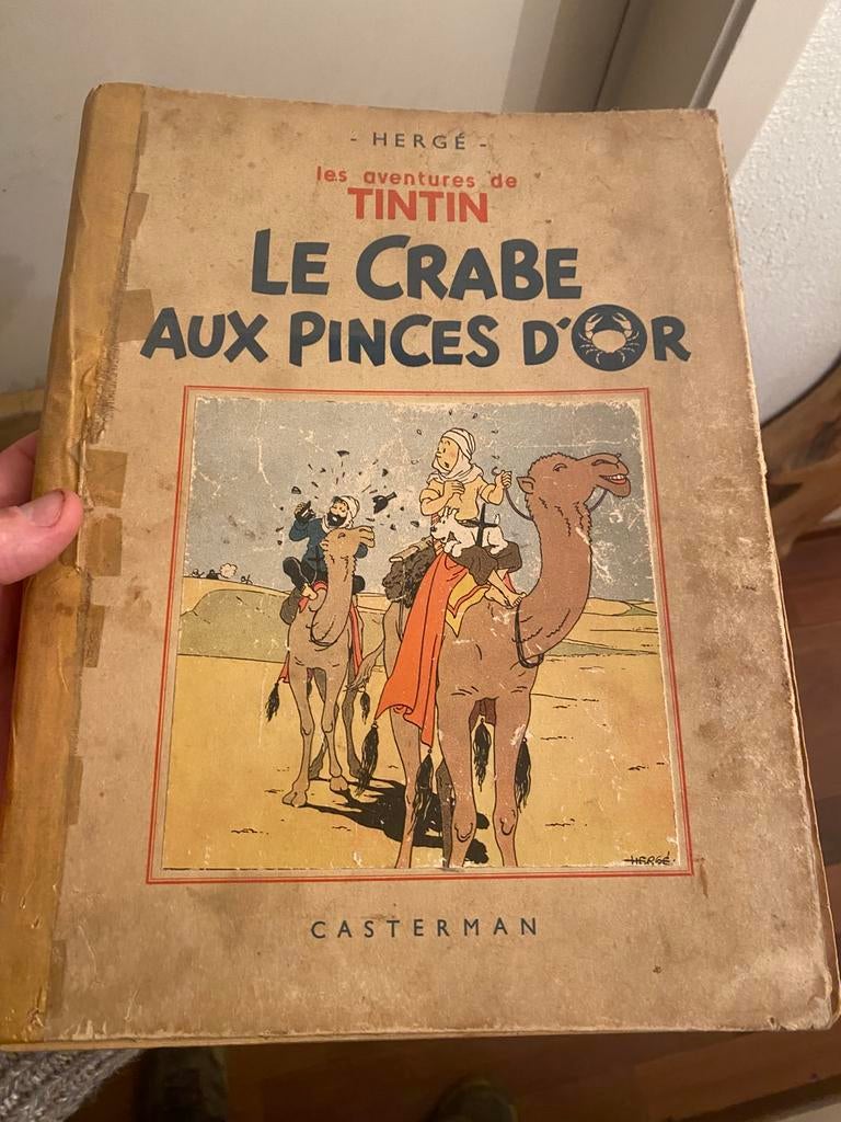 Oude strip van Kuifje te koop zoals het is, Boeken, Ophalen of Verzenden, Gelezen