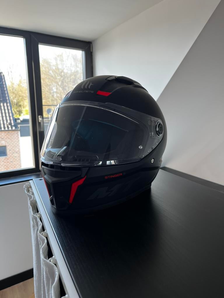 MtHelmets Stinger S brommer/motor helm, Fietsen en Brommers, Brommerhelmen, Ophalen, Zo goed als nieuw, Medium