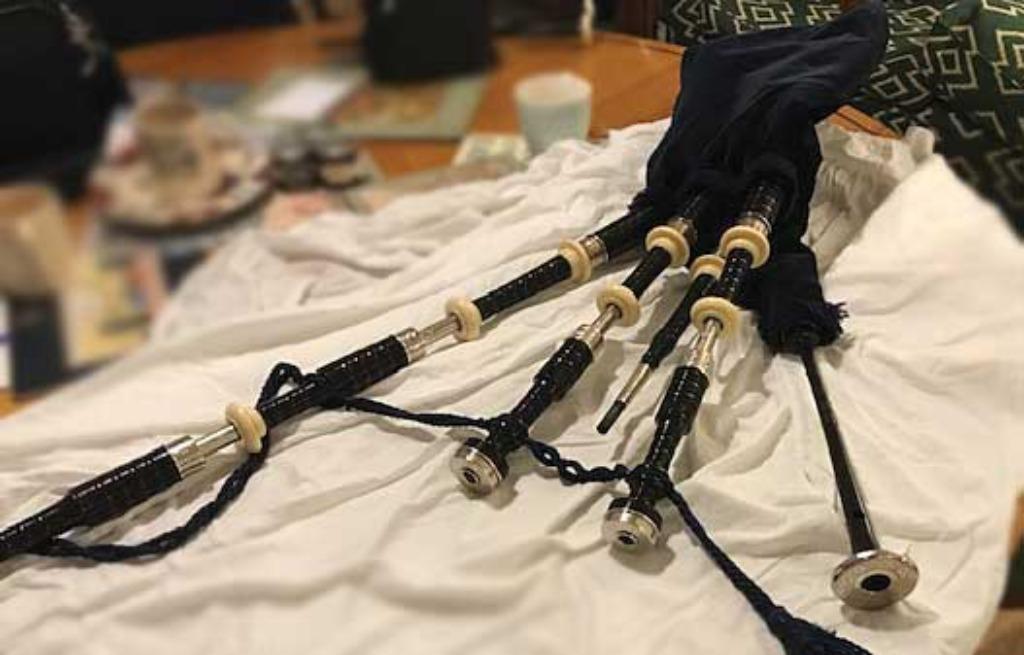 Inveran doedelzak gegraveerd sterling zilver, Ophalen, Gebruikt, Overige soorten