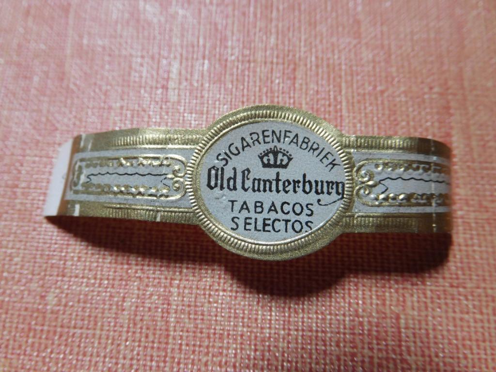 bague de cigare fabricant Old Canterbury, Collections, Enlèvement ou Envoi, Utilisé, Bagues de cigare