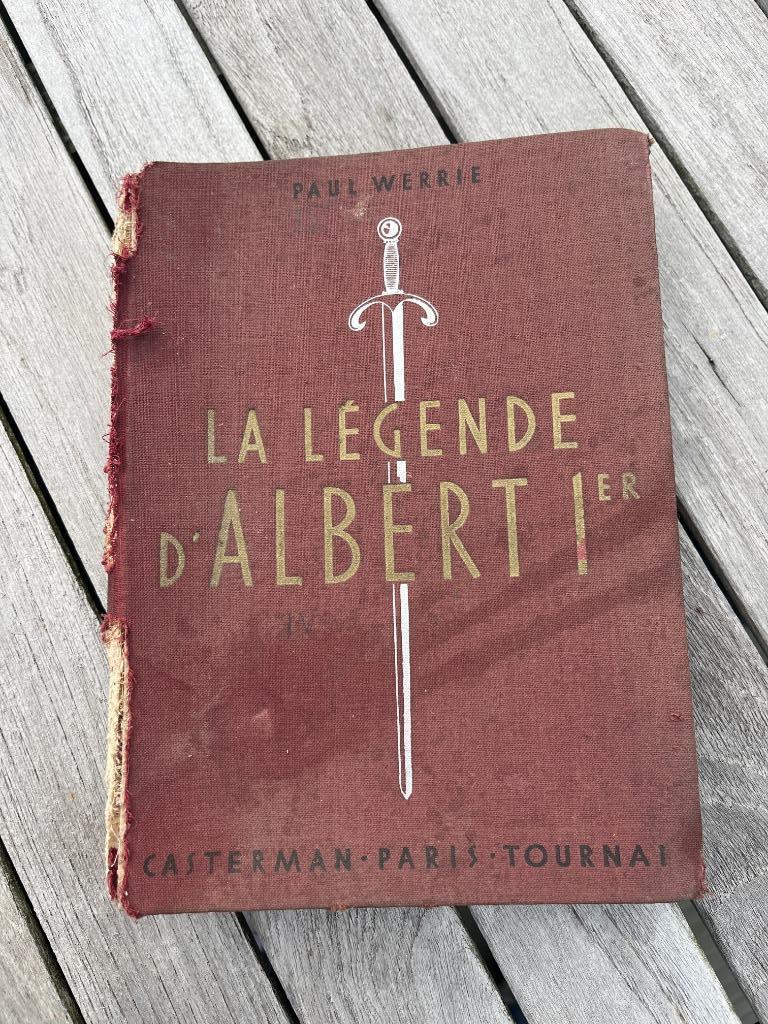 Hergé tekening - De legende van Albert I, Boeken, Oorlog en Militair, Gelezen, Ophalen of Verzenden