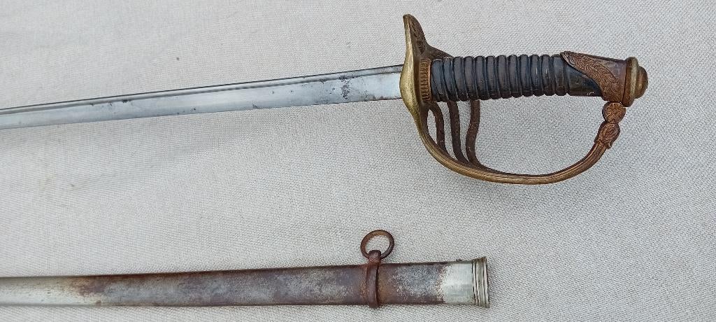 Belgische sabel officier infanterie, Verzamelen, Militaria | Algemeen, Ophalen of Verzenden, Landmacht, Zwaard of Sabel