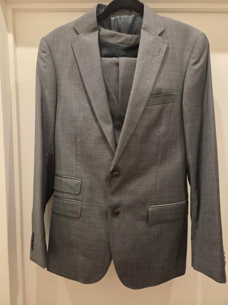 Grijs/donkergroen kostum set limited editie van society, Kleding | Heren, Kostuums en vesten, Ophalen of Verzenden