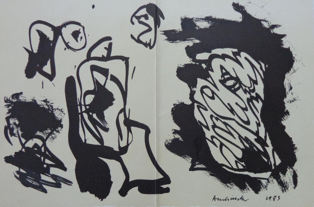 PIERRE ALECHINSKY / REPERES / KLEURLITHO / 31x42cm / 1984, Enlèvement ou Envoi