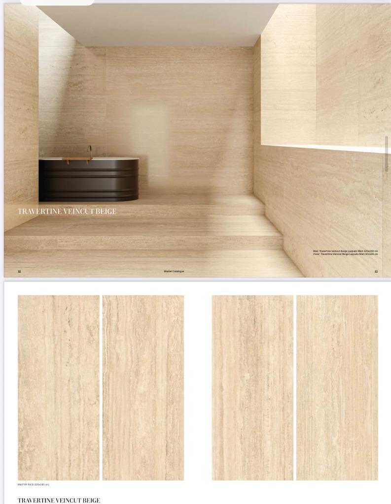 Tegels Travertin Beige merk Nexion 1198x598x9mm matt, Bricolage & Construction, Dalles & Carrelages, 60 cm ou plus, Céramique