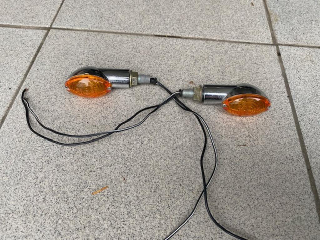 Chroom richtingaanwijzers pinkers knipperlichten, Motoren, Ophalen of Verzenden