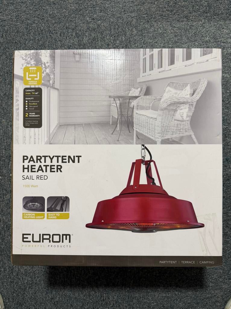 Eurom Partytent Heater, Tuin en Terras, Terrasverwarmers, Nieuw, Elektrisch, Ophalen