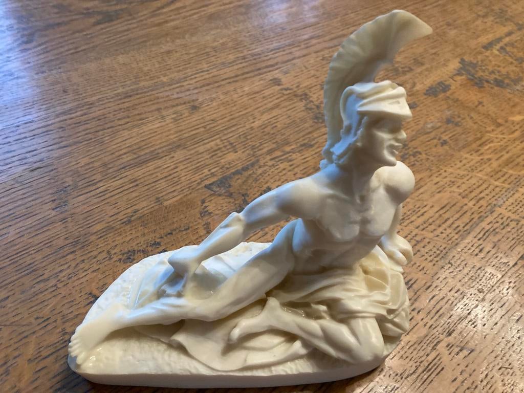 Alebaster italiaans beeldje, Enlèvement, Comme neuf, Humain