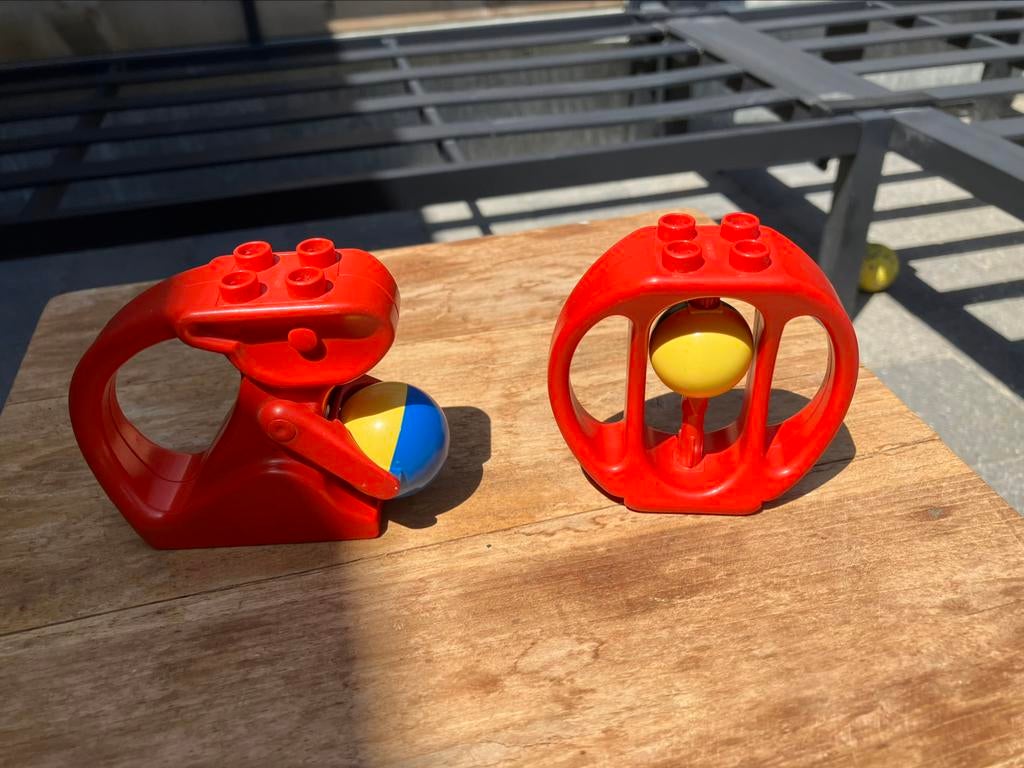 Vintage lego duplo rammelaar set voor baby’s, Ophalen, Duplo