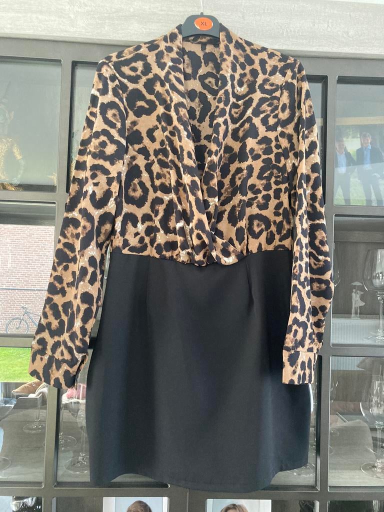 Jurkje tijgerprint, Kleding | Dames, Ophalen of Verzenden, Zo goed als nieuw, Maat 42/44 (L)