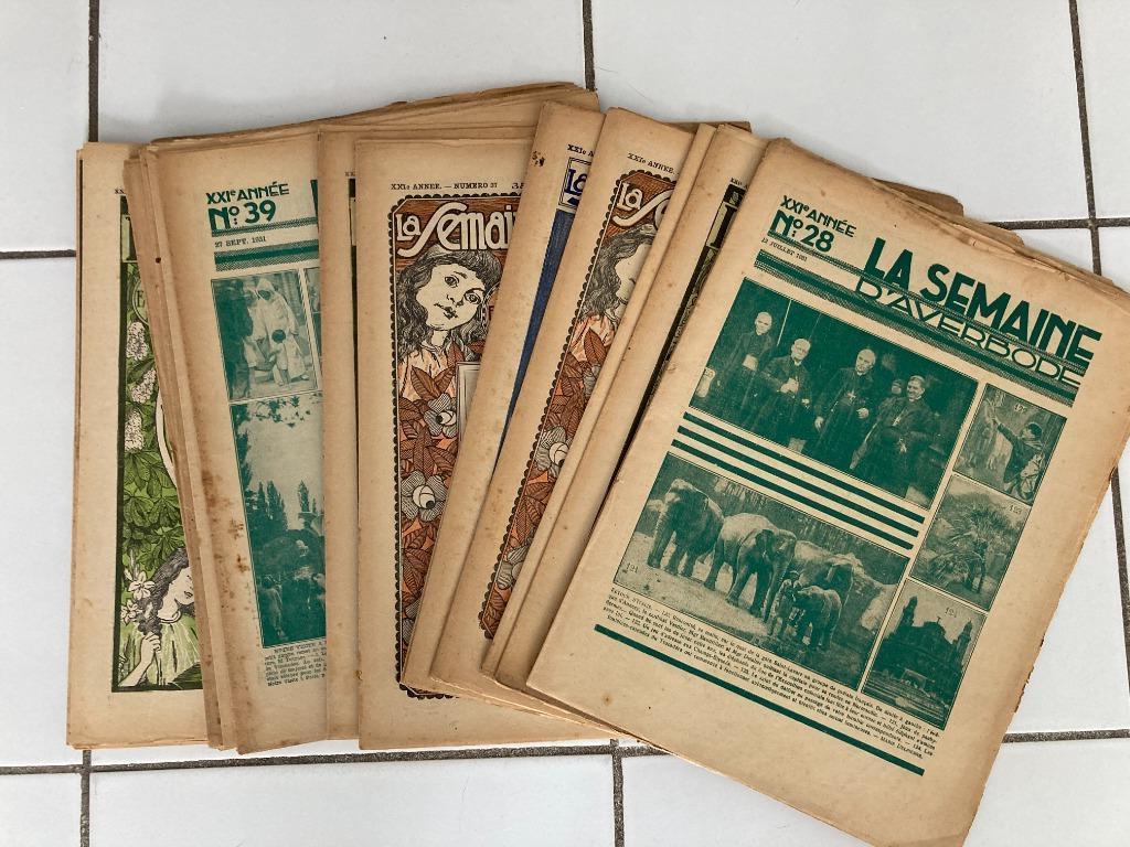 Lot " La Semaine d' Averbode " 1931(28 t/m 52) Van Immerseel, Ophalen of Verzenden, Robberechts