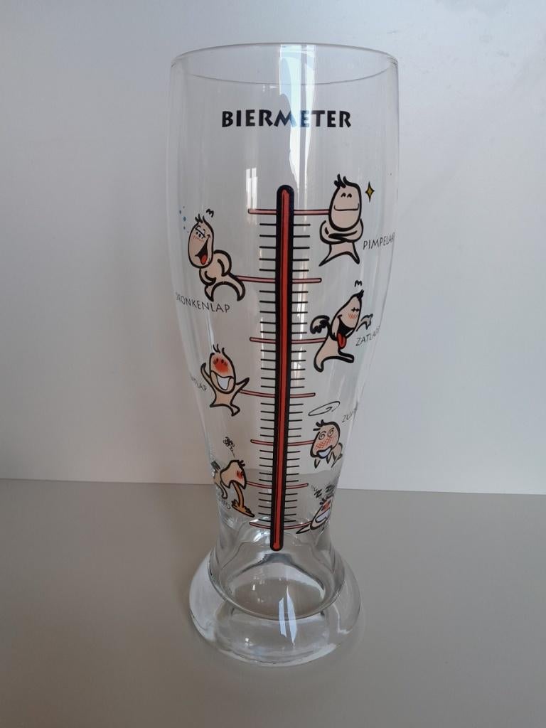 Biermeter XXL bierglas met drinkfases, Verzamelen, Biermerken, Zo goed als nieuw, Ophalen of Verzenden