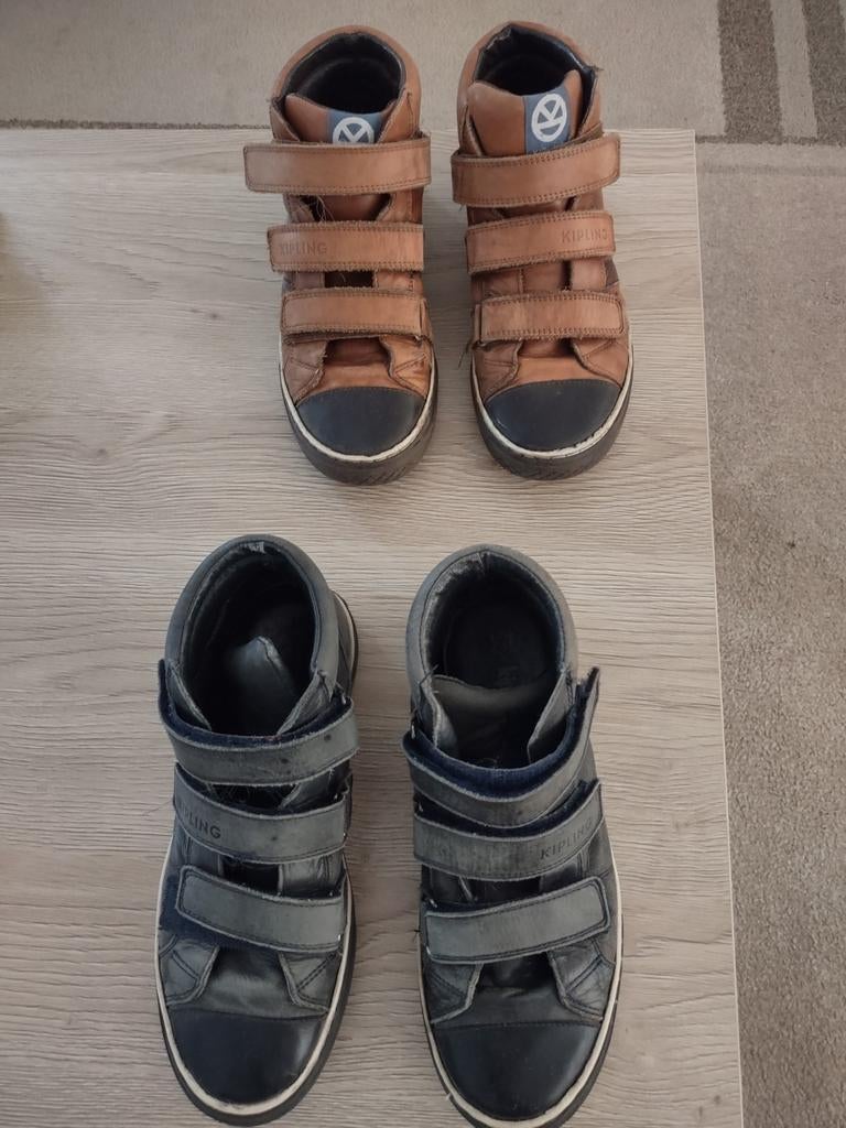 Bruine en grijze hoge schoenen - Kipling - maat 38, Kinderen en Baby's, Kinderkleding | Schoenen en Sokken, Ophalen, Gebruikt