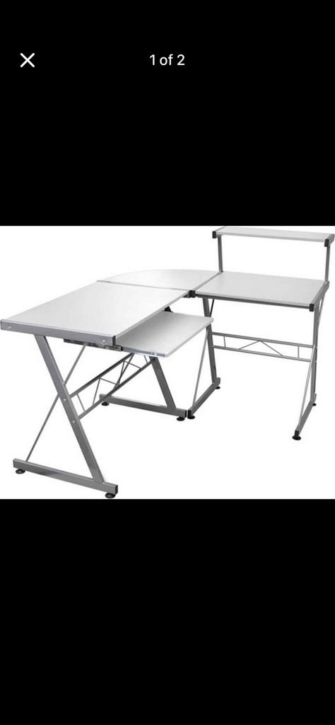 Bureau en L fonctionnel / L table functional, Caravanes & Camping, Enlèvement, Comme neuf