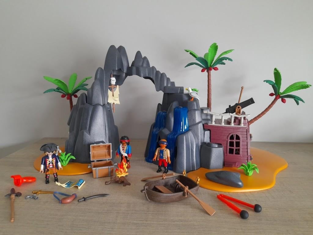 Playmobil piratenhol boot zeerovers piraat, Verzenden, Gebruikt, Complete set