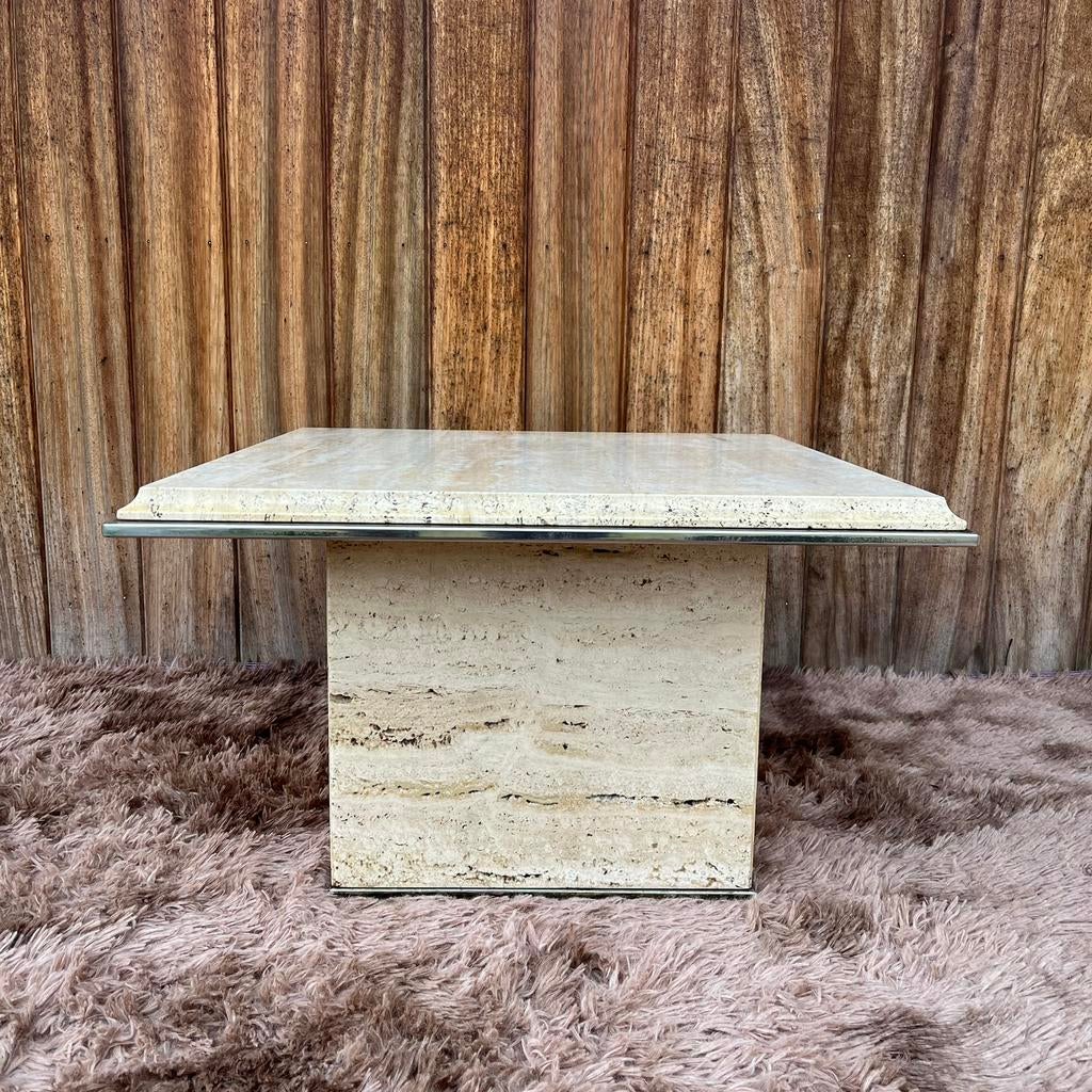 Travertin - Salontafel - Fedam, Antiek en Kunst, Ophalen of Verzenden