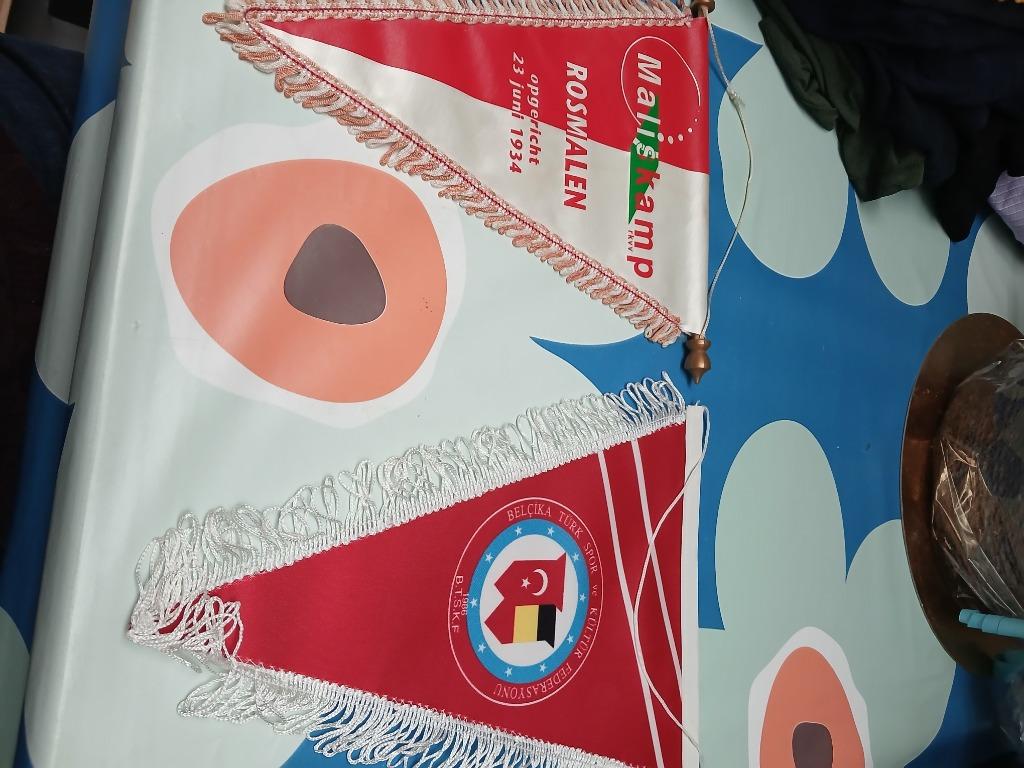 Voetbal vaandels, Diversen, Vlaggen en Wimpels, Ophalen, Gebruikt