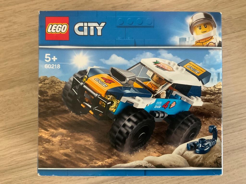 Lego City 60218 Woestijn Rallywagen +5j, Ophalen, Gebruikt, Complete set, Lego